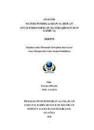 By quran juz (para) 36547 views. Top Pdf Analisis Materi Pembelajaran Al Qur An Studi Perbandingan Materi Qiroati Dan Yanbu A Skripsi Diajukan Utuk Memenuhi Kewajiban Dan Syarat 123dok Com
