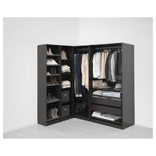 Pax Add On Corner Unit With 4 Shelves Black Brown 20 7 8x13 3 4x79 1 8 Ikea In 2020 Corner Wardrobe Pax Corner Wardrobe Ikea Pax