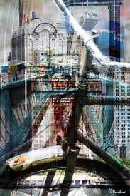 Casual Collage Nyc Transport By Donibane Collage Bicycle Building Donibane Art Encounters Collage Art Mixed Media Bicycle Art Recycled