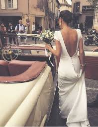 Wedding Dress Low Back With Buttons Satin Or Silk Wedding Dress Low Back With Buttons In 2020 Wedding Dress Low Back Silk Wedding Dress Silk Wedding Dress Simple