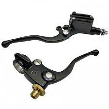 1 Vintage Handlebar Control Kit With Master Cylinder Clutch Black Harley And Custom Motorcycle Handlebar Custom Motorcycle Cylinder
