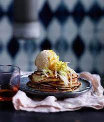 Ricotta Hotcakes With Apple And Honey Recipe Recipe Honey Recipes Recipes Brunch Recipes