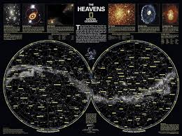 The Heavens National Geographic Star Chart Poster