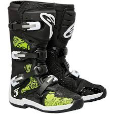 Bota Moto Off Road Alpinestars Tech 3 Preta Com Verde Masada Moto Motori