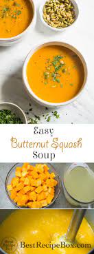 Easy Butternut Squash Soup Recipe With 2 Ingredients Best Recipe Box Recipe Butternut Squash Soup Easy Butternut Squash Recipes Soup Easy Butternut Squash