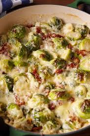 Cheesy Brussels Sprout Bake Is The Christmas Side Your Guests Won T Be Able To Stop Eating Recipe Sprout Recipes Recipes Veggie Dishes