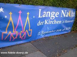 Banner Zur Langen Nacht Der Kirchen An Der Stammestrasse In Hannover Ricklingen