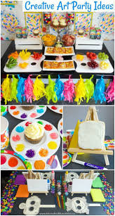 Art Birthday Party Ideas For Kids Moms Munchkins Birthday Party Crafts Art Themed Party Art Birthday