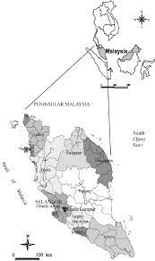 Ia terletak di utara semenanjung malaysia dan bersempadan dengan provinsi satun dan songkhla, thailand di sebelah utara, dan kedah di sebelah selatan. The Location Of The State Of Selangor In Peninsular Malaysia Download Scientific Diagram