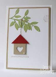 Center it horizontally on the paper but a little low. Cas On Sunday Challenge 16 Welcome Home In 2021 Cards Handmade Housewarming Card Card Craft