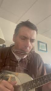 Here’s a cool little Johnson resonator tin can mandolin I picked up in the  spring from one of the other worship team members at my church. I tune it  Sawmill style (GDGD) and bottleneck