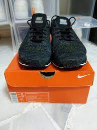 Mens 13 nike nikelab flyknit racer shoes knit by night black out 526628 005. Nike Flyknit Racer Knit By Night Blackout Men S Fashion Footwear Sneakers On Carousell