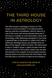 The 3rd House In Astrology Astrology Learn Astrology Astrology Numerology
