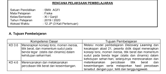 Download rpp fisika sma kurikulum 2013 revisi 2017. Rpp 1 Lembar Fisika Kelas Xi Archives Silabus Rpp