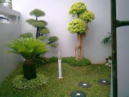 Taman Depan Rumah Minimalis Lahan Sempit Kebun Kecil Ide Berkebun Desain Taman