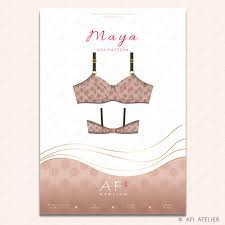 The printable pdf pattern is designed to be printed on a4 so there are no excuses as to why this cannot be given the short time required to make it at home. Maya Bra Sewing Pattern Afi Atelier