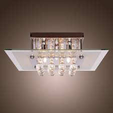Flush ceiling lights are often used to fill a space with light and to give an open and bright atmosphere. Homcom 40lx40wx16h Cm Square Ceiling Chandelier Mh Star