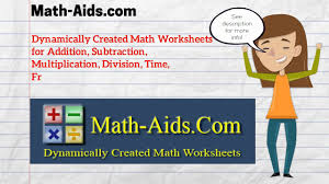 Math worksheets make learning engaging for your blossoming mathematician. Math Aids Com Math Worksheets Dynamically Created Math Worksheets Youtube