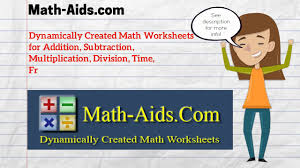 Help kids with learning math by using our elementary math worksheets focussed on addition. Math Aids Com Math Worksheets Dynamically Created Math Worksheets Youtube