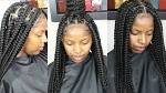 JUMBO BOX BRAIDS TUTORIAL: RUBBER BAND METHOD - YouTube