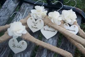 Rustic Backyard Wedding Dress Hanger Bachelorette Gifts Personalized 6 Burlap Hangers In 2020 Gifts For Wedding Party Wedding Dress Hanger Wedding Crafts