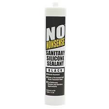 No Nonsense Sanitary Silicone Black 310ml Sanitary Sealants Screwfix Com