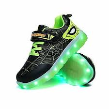 Black And Green Sneakers Sponsored Ebay Yunicus Kids Light Up Shoes Led Flash Sneakers Black Green Size Toddler 10 0 In 2020 Boys Athletic Shoes Kids Shoes Boys Sneakers