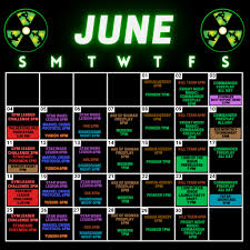 June Schedule June 3rd