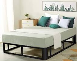 Platform beds usually have a low profile design with a latticed raised base to support the mattress without using a box spring. Forfar Full Metal Platform Bed Frame Heavy Duty Slatted Bed Base 12 Inch Mattress Foundation Bed F Metal Platform Bed Platform Bed Frame Queen Size Bed Frames