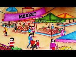 How to draw underwater scenery step by steplearn how to draw this scenery step by step in my drawing tutorial. Library Of Market Scene Jpg Black And White Download Png Files Clipart Art 2019