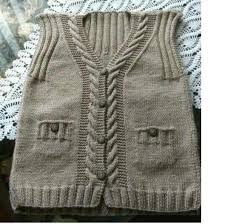 Burgu Desenli Cepli Kol Kesimi Olmayan Kolay Cocuk Yelegi Yapimi 4 5 Yas Bebek Yelek Yelek Erkek Bebek