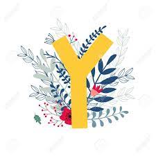 Free for commercial use ✓ no attribution required . Alphabet Letter Y In Floral Design With Flowers And Plants Vector Colorful Abc Element Royalty Free Cliparts Vectors And Stock Illustration Image 69009597