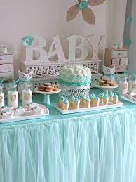 Turquoise Owl Welcome Home Baby Party Tiffany Baby Showers Baby Party Baby Bear Baby Shower