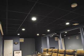 Recessed lights using pot lights can replace any ceiling mounted light fixture. Black Drop Ceiling Tiles Google Search Black Drop Ceiling Dropped Ceiling Black Drop Ceiling Tiles