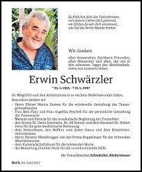 Todesanzeigen von Erwin Schwärzler