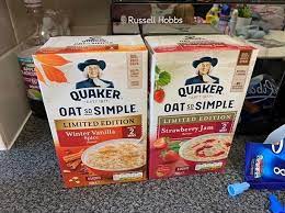 Quaker Oats So Simple Limited Editions Winter Vanilla Spice And Strawberry Jam Cereals Strawberry Jam Vanilla Spice Oats Quaker
