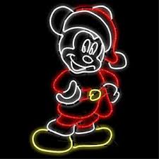 Disney animated christmas decorations indoors. Gemmy Disney Mickey Mouse Indoor Outdoor Christmas Freestanding Sculpture With Led Lights Holiday Decoration