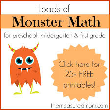 This website also features dozens of other games and resources for offline and online try this math board game on them. Monster Math Games Activities With Loads Of Free Printables For Preschool Kindergarten And First Grade The Measured Mom