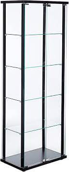 Compact design for those looking to accent the room without over taking it. Coaster Home Furnishings Untersetzer Company Of America Kanton Curio Schrank 23 8 X14 5 X64 2 Schwarz Amazon De Kuche Haushalt
