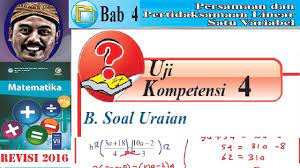 4 matematika konsep dan aplikasinya 1 bilangan bulat terdiri atas himpunan bilangan bulat negatif. Uji Kompetensi 4 Uraian Matematika Kelas 7 Bse Kurikulum 2013 Revisi 2016 Youtube