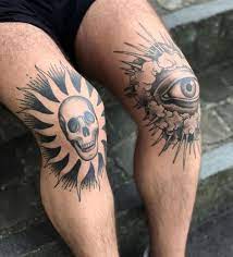 Michael Joss Michael Joss Tattoo Added A Photo To Their Instagram Account Healed And Settled Knees Thank You Noe Knee Tattoo Blackwork Tattoo Ink Tattoo