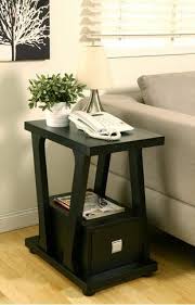 Furniture Of America Naudine 1drawer Contemporary Black Living Room Sofa End Table Narrow Side Black End Tables Living Room End Tables Contemporary End Tables