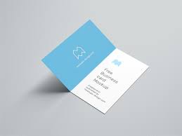 Select a file type template. Folded Business Card Free Mockup Free Mockup