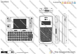 LG KT610 vector drawing