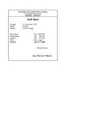 Akan buka pukul 10.00 besok. Contoh Slip Gaji