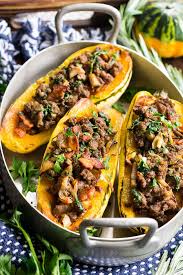 Https Www Paleorunningmomma Com Wprm Print 17850 Delicata Squash Recipe Paleo Beef Recipes Ground Beef Recipes