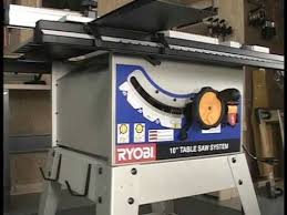 Youtube Table Saw Ryobi Saw