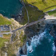 You will need to book your tickets in advance to visit tintagel castle. Tintagel Castle Bridge In Cornwall Has A Gap Where It Meets In The Middle