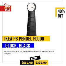 Ikea Ps Pendel Floor Clock Black In Auckland Nz Idiya Ltd Flooring Ikea Ps Ikea