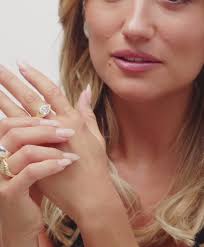 Chunky pear stone ring